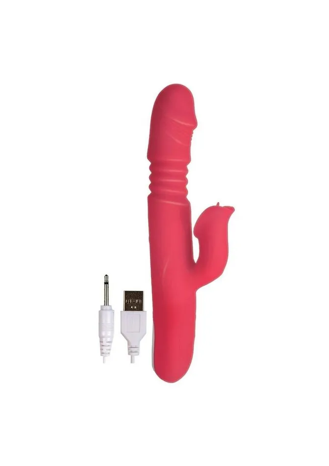 Princess Passion Heat Rechargeable Silicone Warming Vibrator with Clitoral Wheel Princess Female Sex Toys