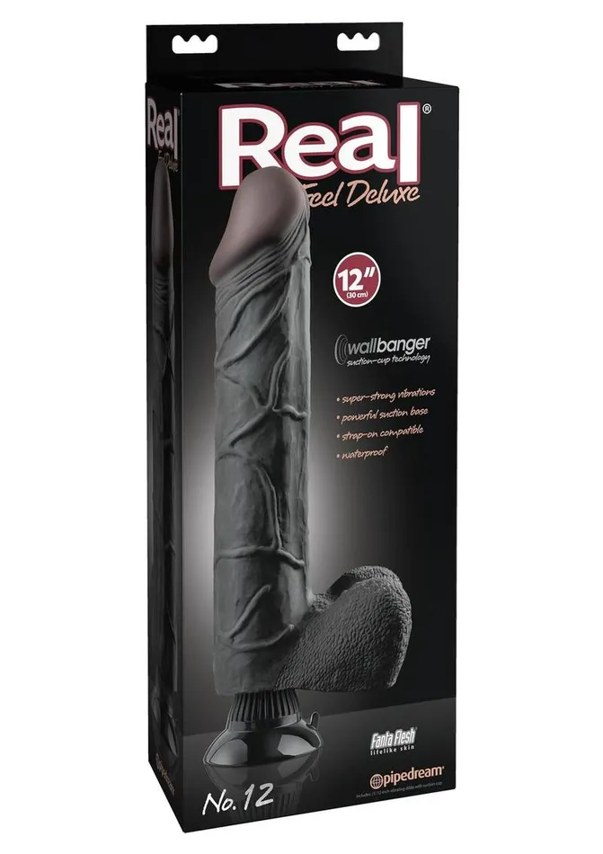 Real Feel Deluxe No 12 Wallbanger Vibrating Dildo with Balls Waterproof Real Feel Deluxe Female Sex Toys Real Feel Deluxe No 12 Wallbanger Vibrating Dildo with Balls Waterproof Real Feel Deluxe Female Sex Toys