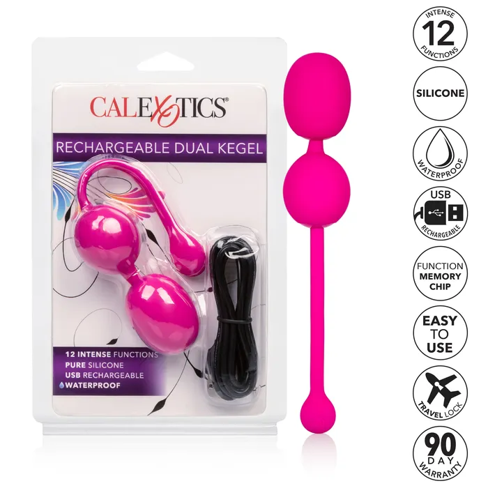 Rechargeable Dual Kegel Pink California Exotic Female Sex Toys