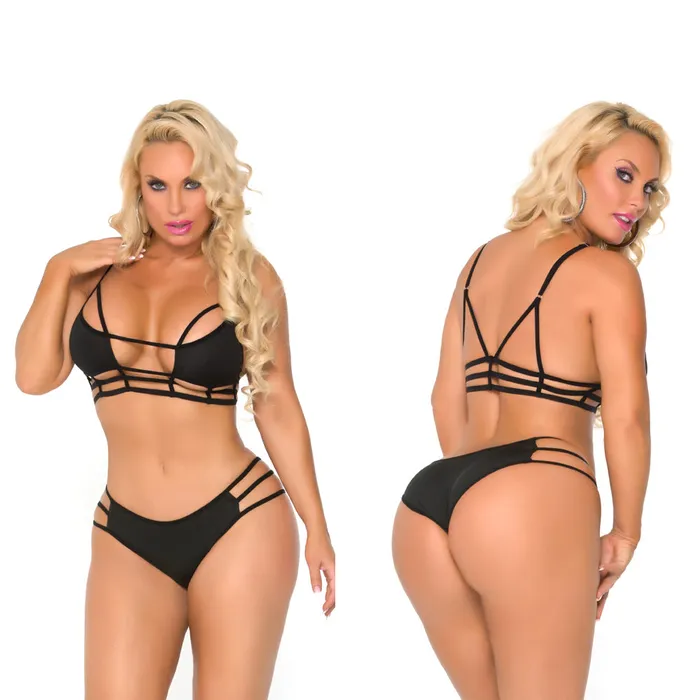 Rene Rofe Female Sex Toys Rene Rofe Cocolicious Cage Me In Bra Panty Black SM Rene Rofe Female Sex Toys Rene Rofe Cocolicious Cage Me In Bra Panty Black SM