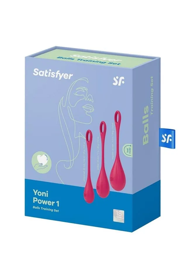 Satisfyer Yoni Power 1 Silicone Weighted Ben Wa Balls Satisfyer Female Sex Toys