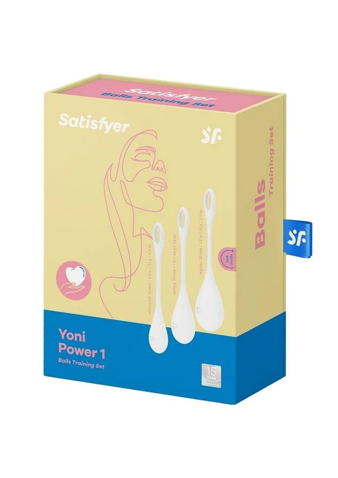 Satisfyer Yoni Power 1 Silicone Weighted Ben Wa Balls Satisfyer Female Sex Toys