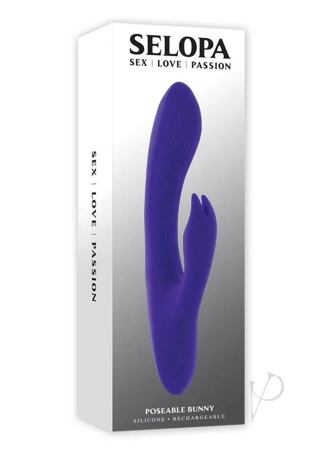 Selopa Poseable Bunny Rechargeable Silicone Rabbit Vibrator Selopa Female Sex Toys