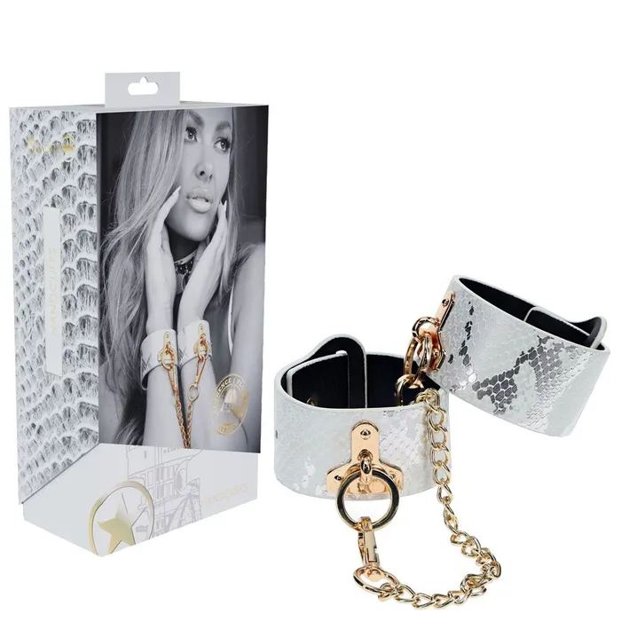 Shots Toys Couples OUCH Florence Collection Handcuffs White Restraints