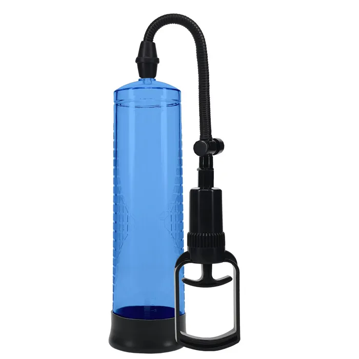 Shots Toys Male Sex Toys PUMPED Basic Pump 2 Blue Penis Pump