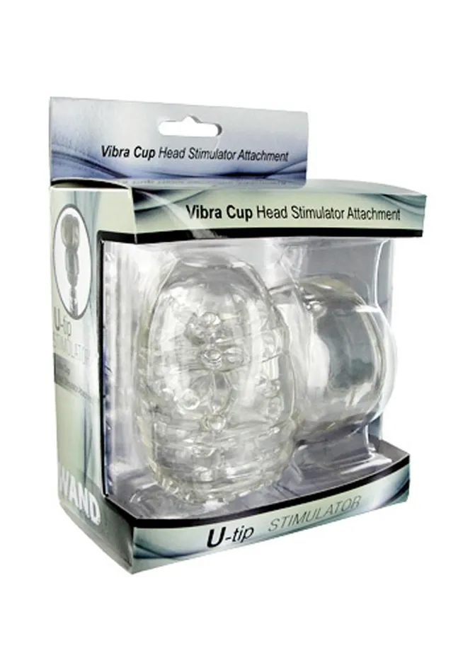 Wand Essentials Vibra Cup UTip Stimulator Attachment Wand Essentials Female Sex Toys