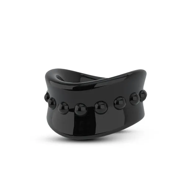 Anal Blush Novelties Stay Hard Beef Ball Stretcher 15in Diameter Black