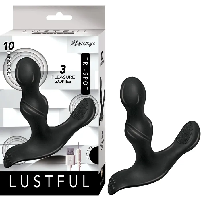 Anal Nasstoys Lustful TriSpot Black