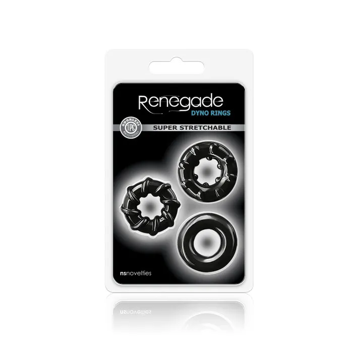 Anal NS Novelties Renegade Dyno Rings Black Anal NS Novelties Renegade Dyno Rings Black