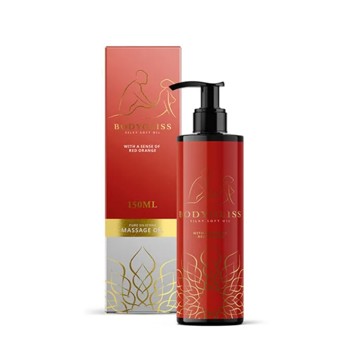 Bodygliss Silky Soft Massage Oil Red Orange 150ml PAR Couples