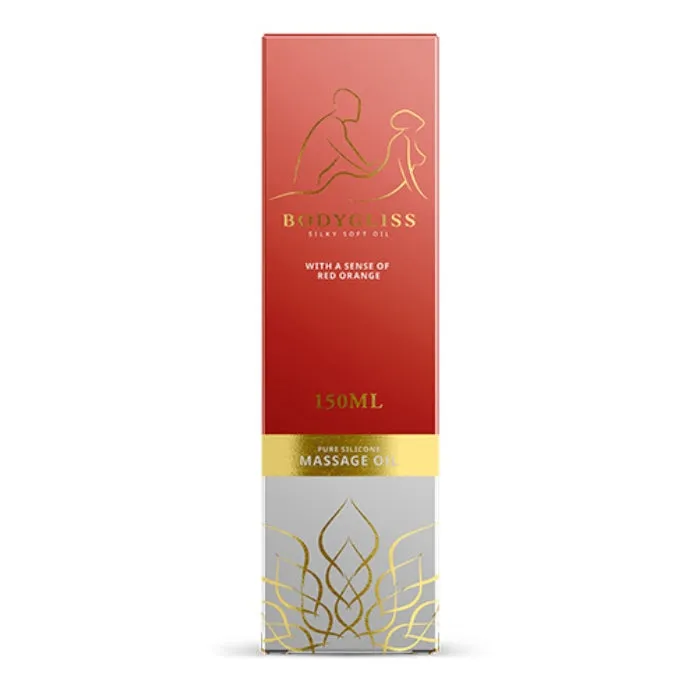Bodygliss Silky Soft Massage Oil Red Orange 150ml PAR Couples