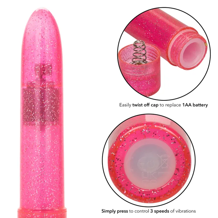 California Exotic Novelties Sparkle Mini Vibe in Pink Vibrators