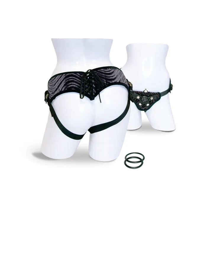 Corsette Harness Black Vibrating Sport Sheets Female Sex Toys