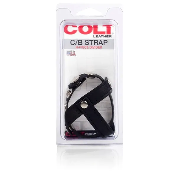 Couples California Exotic Novelties Colt Leather Hpiece Divider