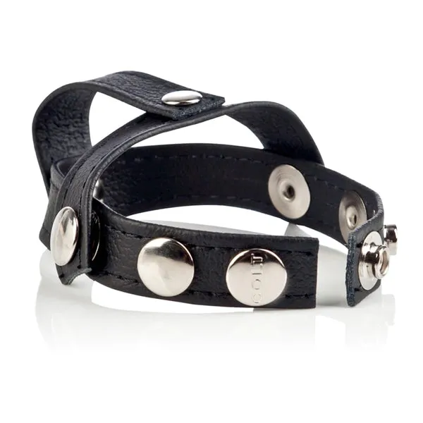 Couples California Exotic Novelties Colt Leather Hpiece Divider