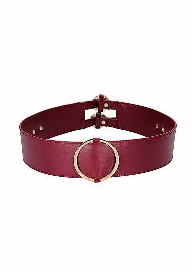 Female Sex Toys SHOTS AMERICA Ouch Halo Waist Belt LXL in Burgundy