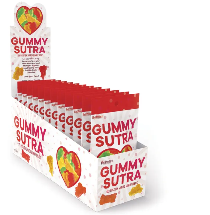 Hott Products Female Sex Toys Gummy Sutra 12 Piece POP Display