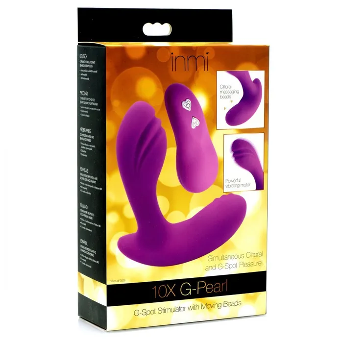 Inmi GPearl 10X GSpot Stimulator With Moving Beads Purple XR Brands Female Sex Toys Inmi GPearl 10X GSpot Stimulator With Moving Beads Purple XR Brands Female Sex Toys