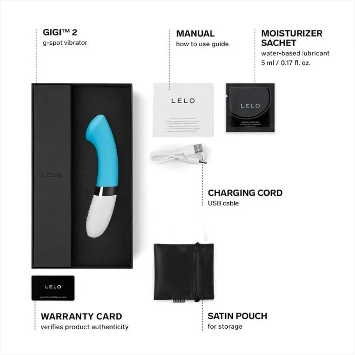 Lelo Lelo Vibrator Gigi 2 Turquoise Female Sex Toys