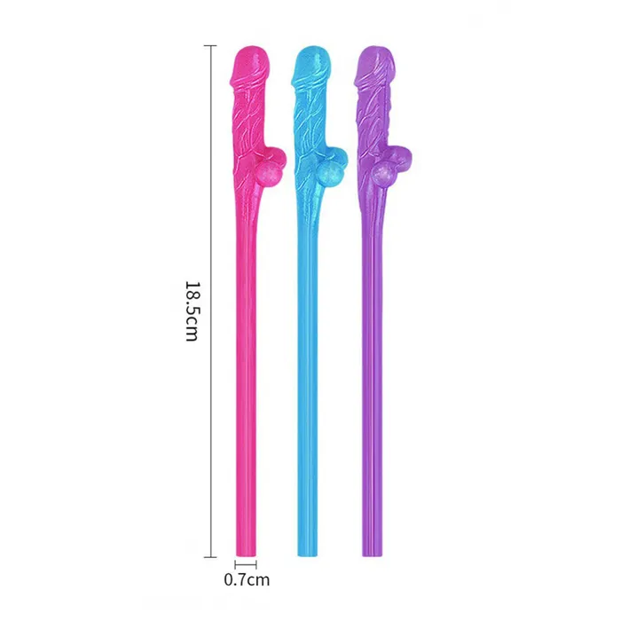 Lovetoy Vibrators Lovetoy Willy Straws Blue Pink And Purple 9 Pack Lovetoy Vibrators Lovetoy Willy Straws Blue Pink And Purple 9 Pack