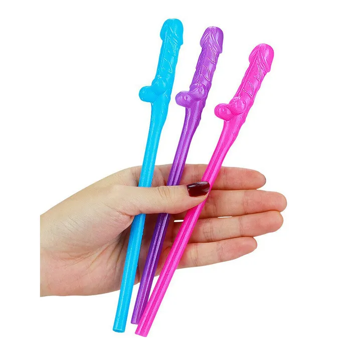 Lovetoy Vibrators Lovetoy Willy Straws Blue Pink And Purple 9 Pack Lovetoy Vibrators Lovetoy Willy Straws Blue Pink And Purple 9 Pack