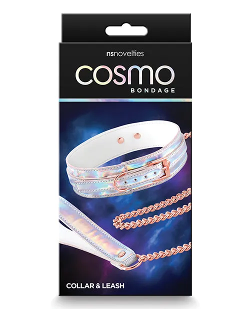 NS Novelties Couples Cosmo Bondage Collar Leash Rainbow NS Novelties Couples Cosmo Bondage Collar Leash Rainbow