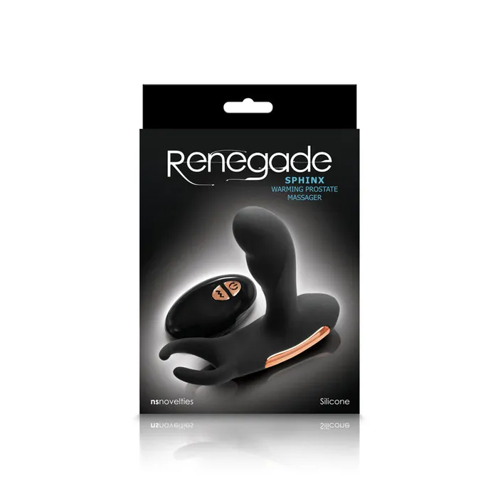 NS Novelties Renegade Sphinx Warming Prostate Massager in Black Anal