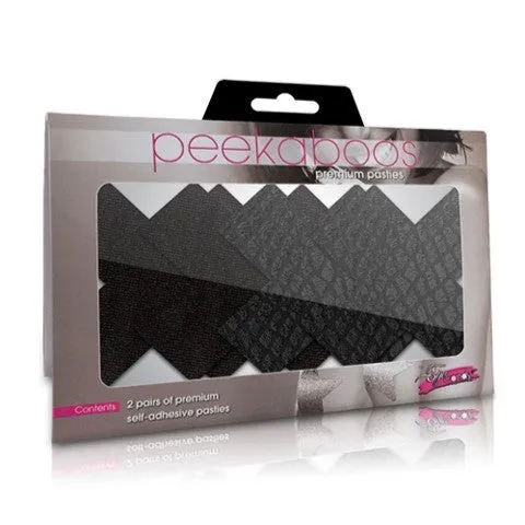 Peekaboo Classic X Nipple Pasties Black Peekaboo Pasties Vibrators