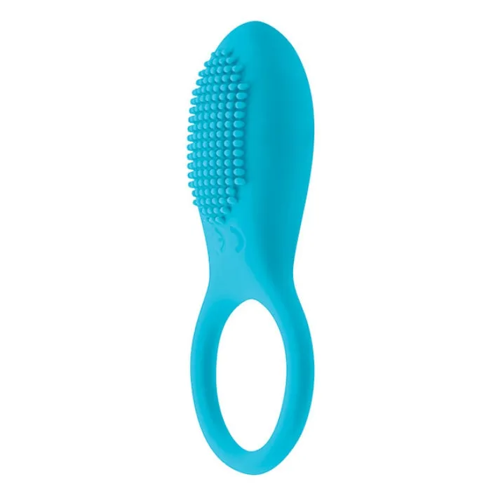 Pleasures Vibrating Cock Ring Blue DIL Couples