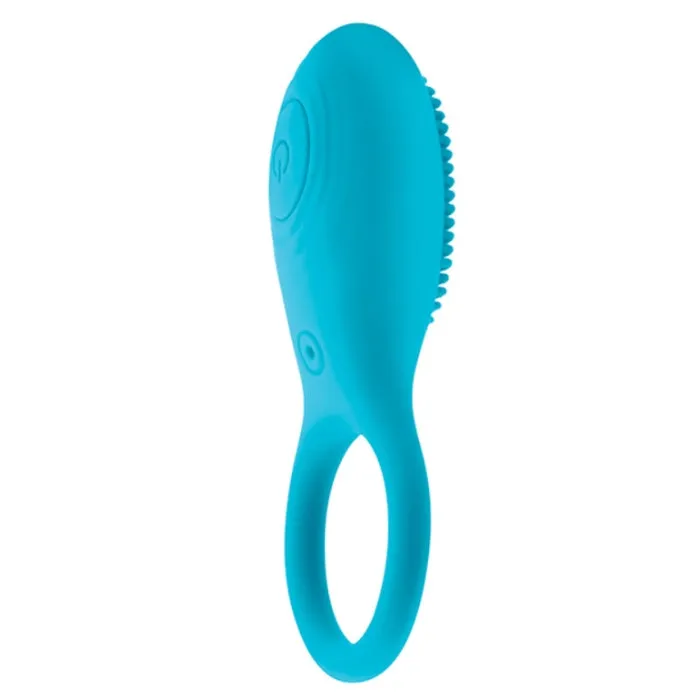Pleasures Vibrating Cock Ring Blue DIL Couples