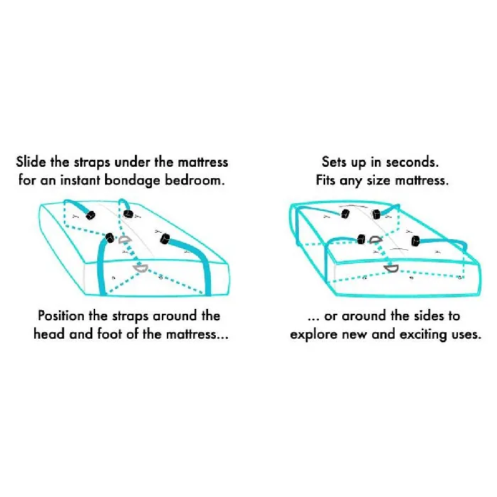 Premium Under The Bed Restraint System Sport Sheets Dildos