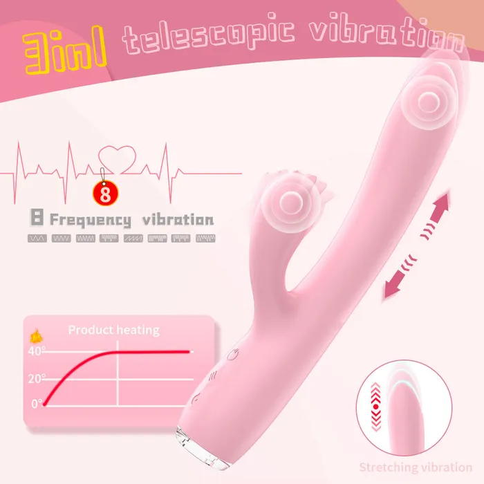 Shande Female Sex Toys ROMANCE of SPRING Warming Thrusting Rabbit Vibrator 88 Inch Shande Female Sex Toys ROMANCE of SPRING Warming Thrusting Rabbit Vibrator 88 Inch
