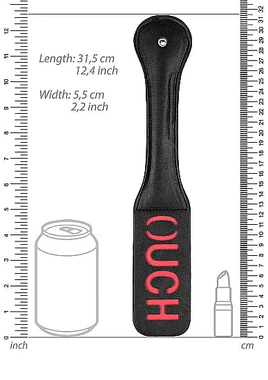 SHOTS AMERICA Couples Ouch Paddle Ouch Black