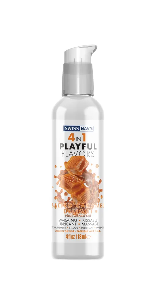 Swiss Navy 4in1 Playful Flavors Salted Caramel Delight 4 Fl Oz MD Science Lab Female Sex Toys Swiss Navy 4in1 Playful Flavors Salted Caramel Delight 4 Fl Oz MD Science Lab Female Sex Toys