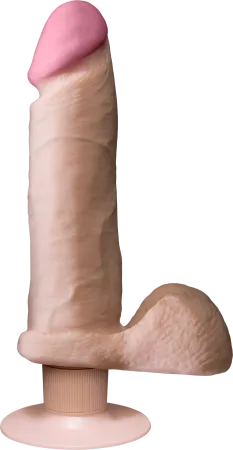 THE REALISTIC COCK 8 WHITE VIBRATING Not specified Female Sex Toys