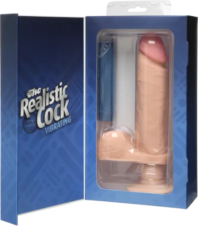 THE REALISTIC COCK 8 WHITE VIBRATING Not specified Female Sex Toys